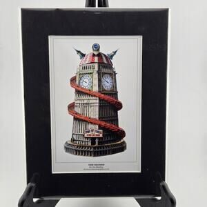 Stu MacKay "Time Machine" Surrealist Print Big Ben Steampunk UK Invasion Art